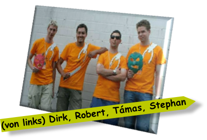 (von links) Dirk, Robert, T�mas, Stephan
